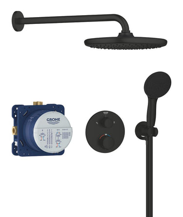 GROHE Precision 250 sampak indbyg 2SC rund mat sort - 1
