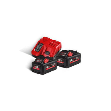 Milwaukee 18V Batterisæt M18 High output HNRG-552 2x5,5Ah m/lader - 1