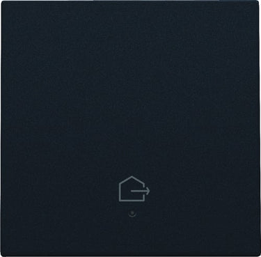 Tangent med LED med "forlad hjem" symbol black coated - 1