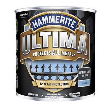 Hammerite Ultima Grå RAL7016 250ml - 1