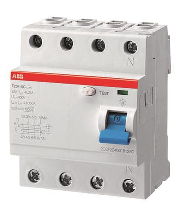 HPFI fejlstrømsafbryder 80A 4 polet udløsestrøm 30mA Type A 400V AC 70mm bred F204A-80/0,03 - 1