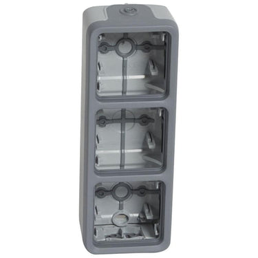 PLEXO 55 IP55 underlag Lodret membran 6 modul grå - 1