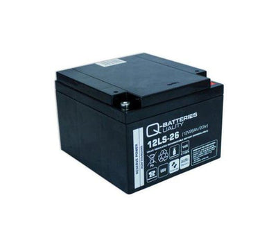 Q-Batteries 12V-26Ah blybatteri 165X125X175 - 1
