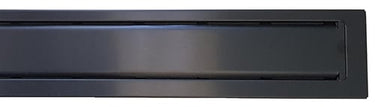 Purus Line ramme/rist PVD sort STEEL 900 mm - 1