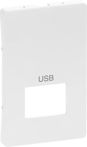 LK FUGA afdækning for USB-udtag passivt 1,5 modul hvid - 1