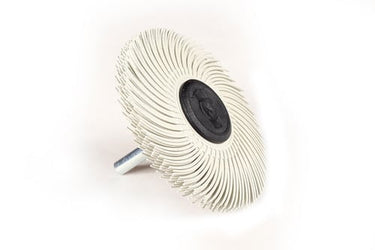 Scotch-Brite™ Bristle Radialbørste BB-ZS med 6 mm skaft P120 75 mm Hvid 6 stk/krt PN62969 - 1