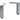 Geberit Smyle SQUARE bensæt 151mm blankforkr Al - 1