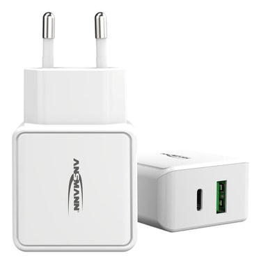 USB lader 2 slot Hvid - 1