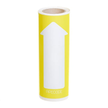 Pipecode rørmærke gul nr. 25 80 mm x 5 m - 1