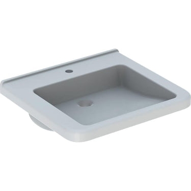 Geberit Renova Comfort Square håndvask 600 x 550 x 155 mm hvid porcelæn - 1