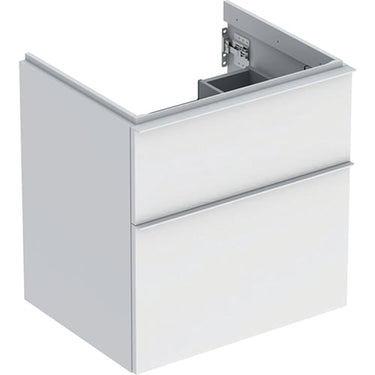 Geberit Icon vaskeskab 592 x 476 x 615 mm 2 skuffer hvid højkomprimeret trelags-spånplade mat lakeret - 1