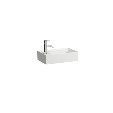 LAUFEN Kartell By LAUFEN asymmetrisk håndvask 46 x 28 cm mat hvid - 1