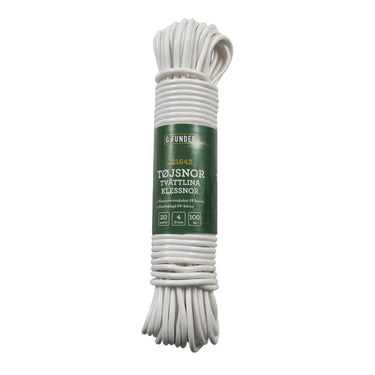 Tøjsnor plast 4 mm 20 meter - 1