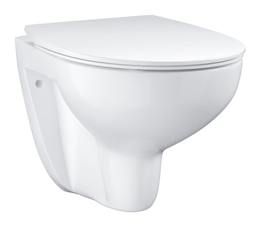 GROHE Bau Ceramic væghængt Rimless toilet m/soft close slim sæde Alpehvid - 1