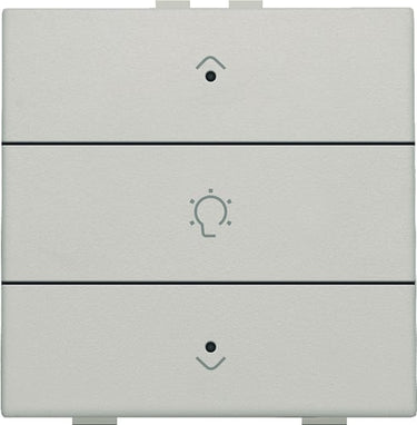 Dæmpertryk enkelt m. LED light grey NHC - 1