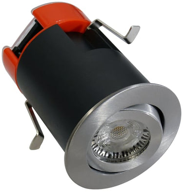 EXO 120 Indbygningsspot rund børstet aluminium - 1