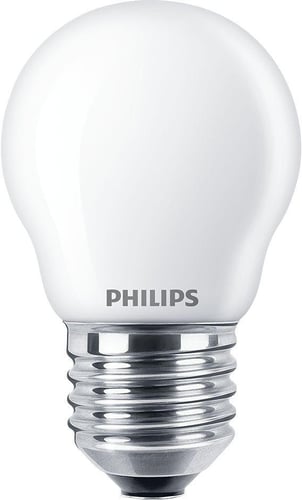 Philips CorePro LED Krone 4,3W (40W) E27 827 P45 Mat Glas - 1