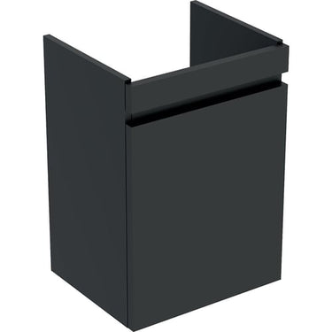 Geberit Renova Plan vaskeskab 435 x 345 x 660 mm 1 låge Lava højkomprimeret trelags-spånplade matlakeret - 1