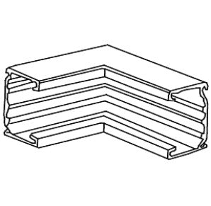 Indvendig hjørne TEK-IH123 hvid RAL 9010PVC - 1