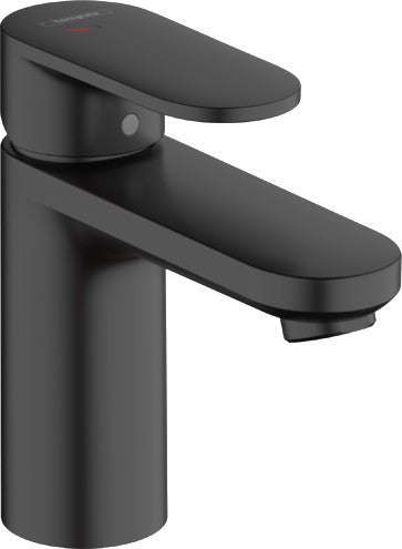 hansgrohe Vernis Blend 1-grebs håndvaskarmatur 100 CoolStart med løft-op bundventil mat sort - 1