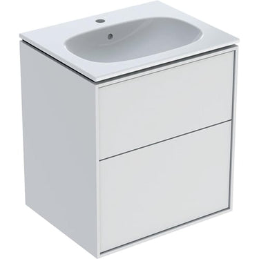 Ifö Sense Art sæt håndvask med underskab smal to skuffer 60 cm hvid - 1