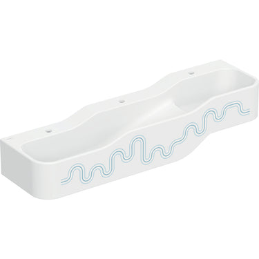 Geberit Bambini lege- og vaskekumme 3 vaskepl lav vask venstre 140 cm hh midt v/h Havblå - 1