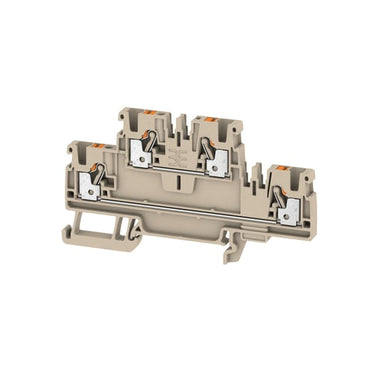 Gennemgangsklemme A2T 2.5 beige - 1
