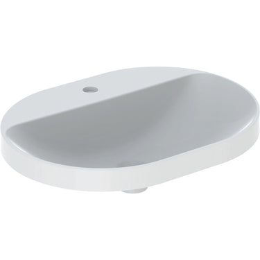 Geberit Variform håndvask 600x450x178mm nedf hvid porcelæn KeraTect - 1