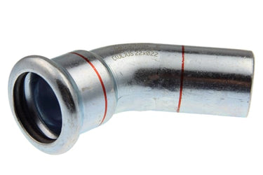 VSH bøjning 45° muffe/nippel 15 mm fz - 1