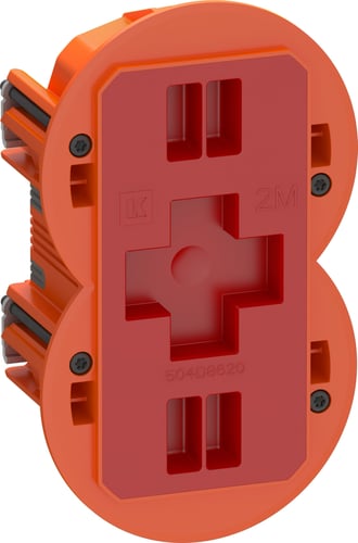 LK FUGA Air Slim forfradåse 2 modul orange - 1