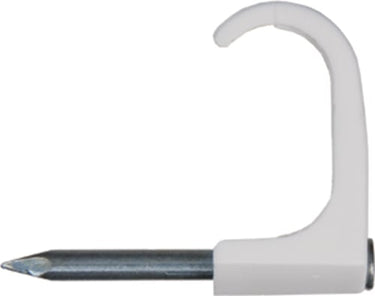 Clips flad TC 9X18 Ø2,5X30 mm hvid á 100 styk - 1
