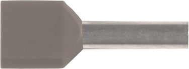 Isoleret TWIN-terminalrør A0,75-8ET2 2x0,75mm² L8 Grå - 1