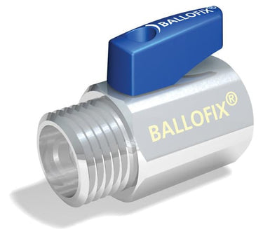 Broen Ballofix muffe/nippel 1/2" blåt greb - 1