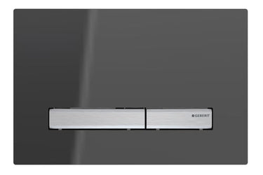 Geberit Sigma50 betjeningsplade zink/spejlglas - 1