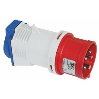 CEE kompaktforgrener, 400V/16A ind/DK ud - 1