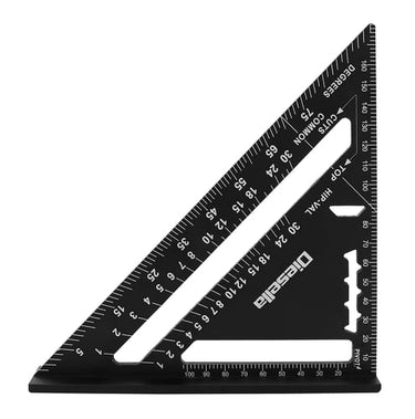 Speedvinkel i aluminum 185x185mm med sort-oxideret finish - 1