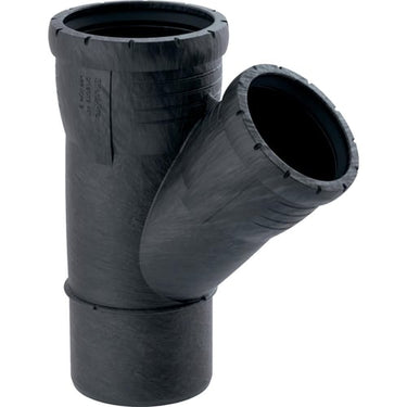 Geberit Silent Pro PP MX grenrør 45° 110/50mm stikmf - 1