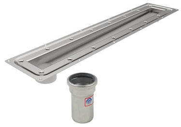 BLÜCHER Waterline baderumsrende til vinyl 800mm rustfrit - 1