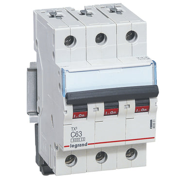 TX³ MCB automatsikring C63 3pol 3M 6000/6KA - 1