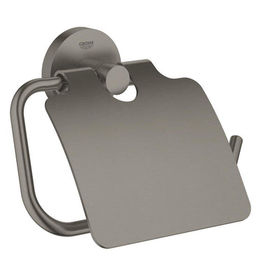 GROHE Essentials toiletrulleholder med låg børstet grafit - 1