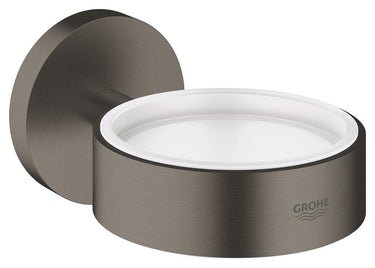 GROHE Essentials holder til glas og sæbedispenser børstet grafit - 1