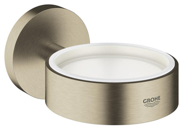 GROHE Essentials holder til glas og sæbedispenser børstet nikkel - 1