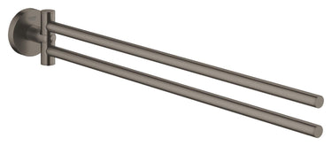 GROHE Essentials håndklædeholder dobbelt 439 mm børstet grafit - 1