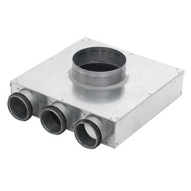 Ventilboks PVCU Ø100 med 2 tilslutninger Ø63 - 1