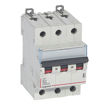 DX³ MCB automatsikring B2 3pol 3M 6000/10KA - 1