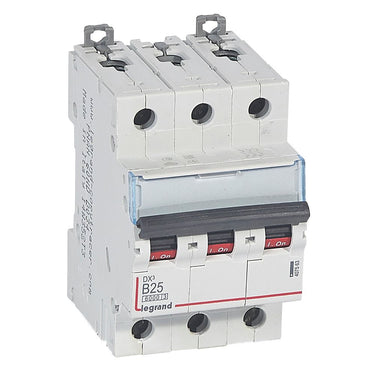 DX³ MCB automatsikring B25 3pol 3M 6000/10KA - 1