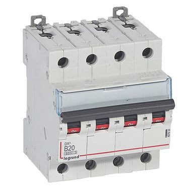 DX³ MCB automatsikring B20 4pol 4M 6000/10KA - 1