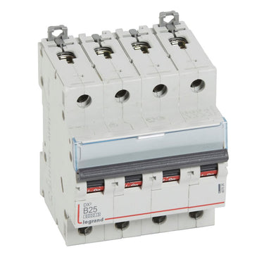 DX³ MCB automatsikring B25 4pol 4M 6000/10KA - 1