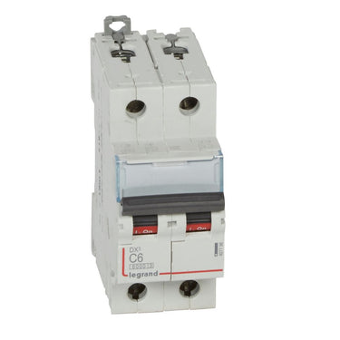 DX³ MCB automatsikring C6 2pol 2M 6000/10KA - 1