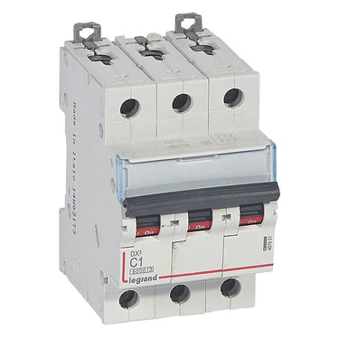 DX³ MCB automatsikring C1 3pol 3M 6000/10KA - 1